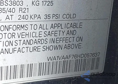 2017 Audi Q7 3.0T Premium z USA, uszkodzony, nr VIN WA1VAAF76HD057637